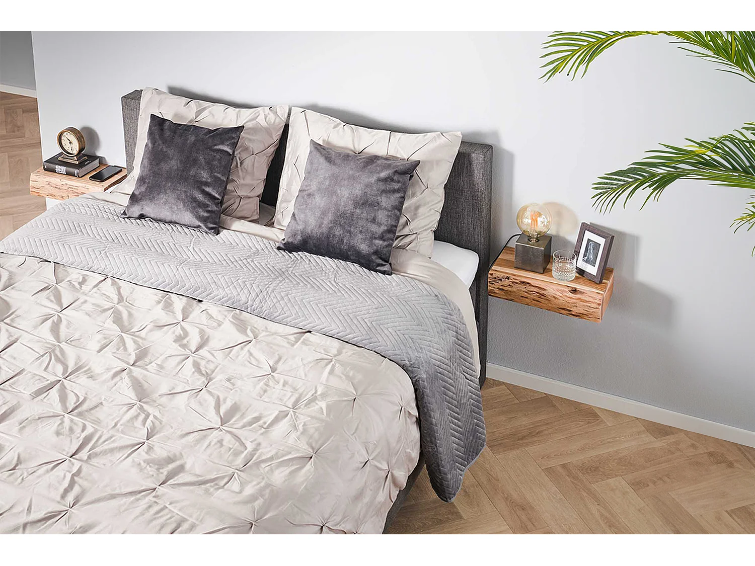 Set Table de nuit - Bois Bois - 20 x 40 cm - SESA