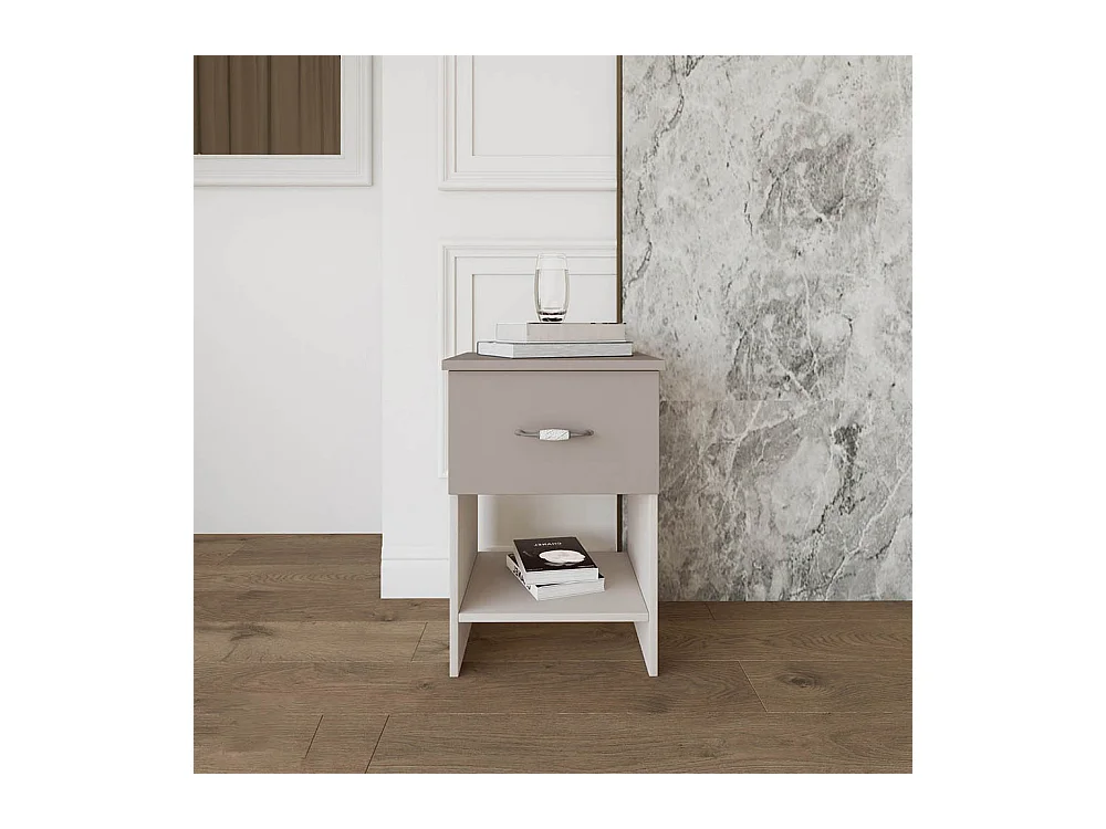 Coppia di comodini beige in stile classico 40x58 cm CMI1