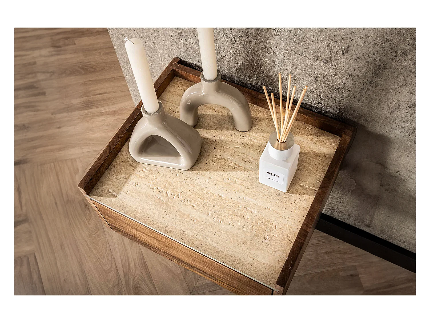 Table de nuit - Bois Bois - 35 x 40 cm - NORYN