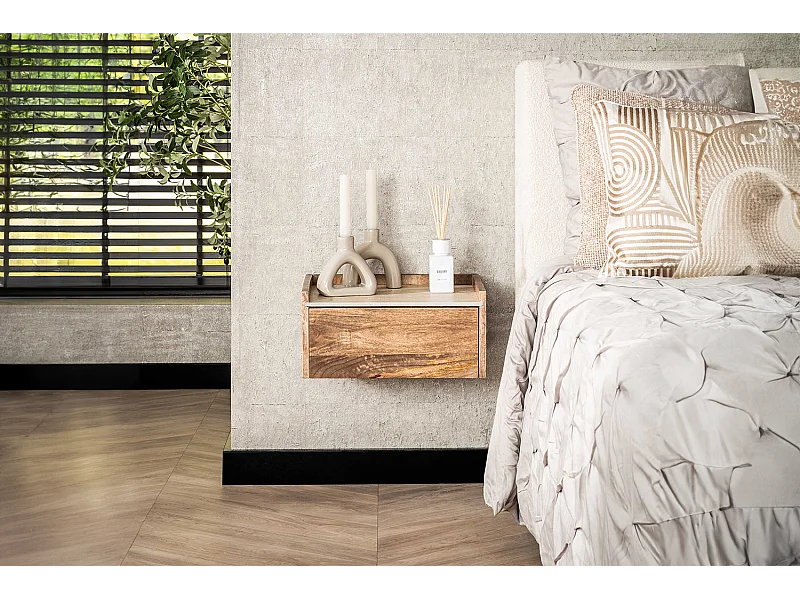 Table de nuit - Bois Bois - 35 x 40 cm - NORYN