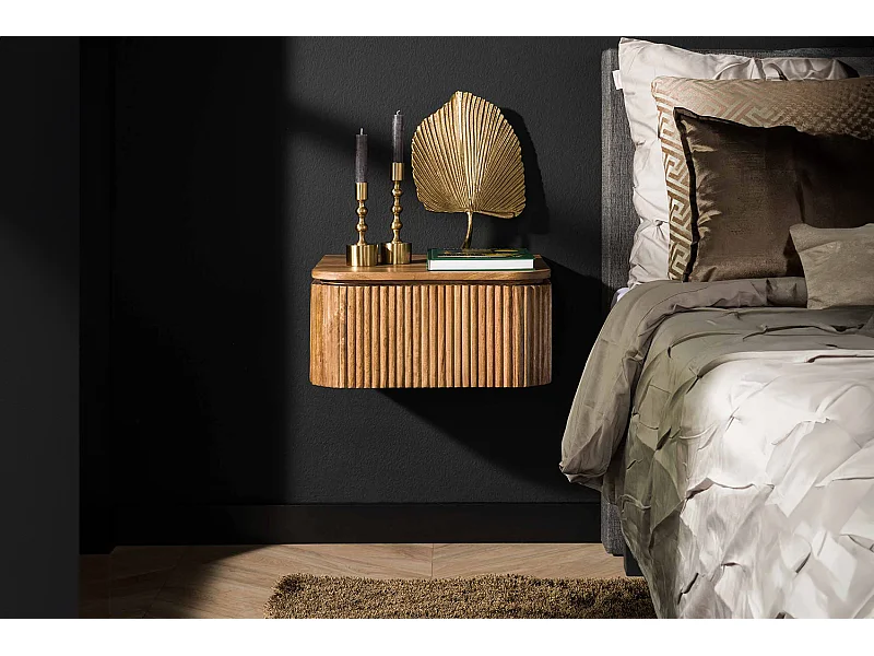 Mesilla de noche - Madera Madera - 40 x 45 cm - HEVE