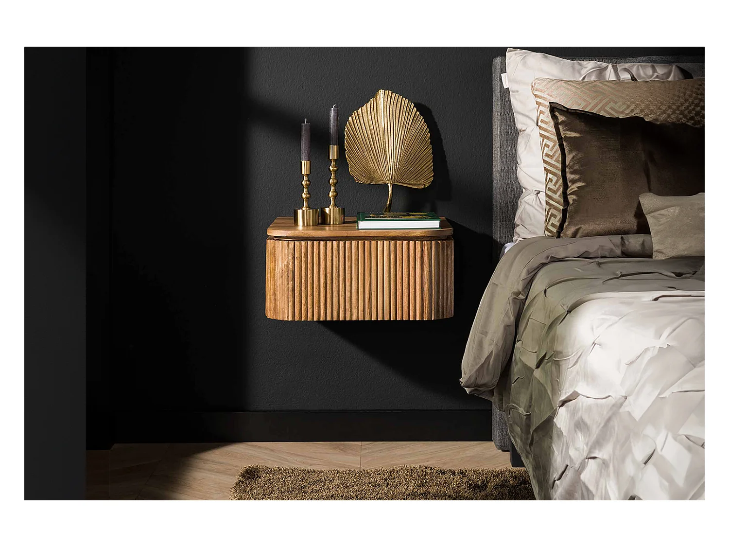 Table de nuit - Bois Bois - 40 x 45 cm - HEVE