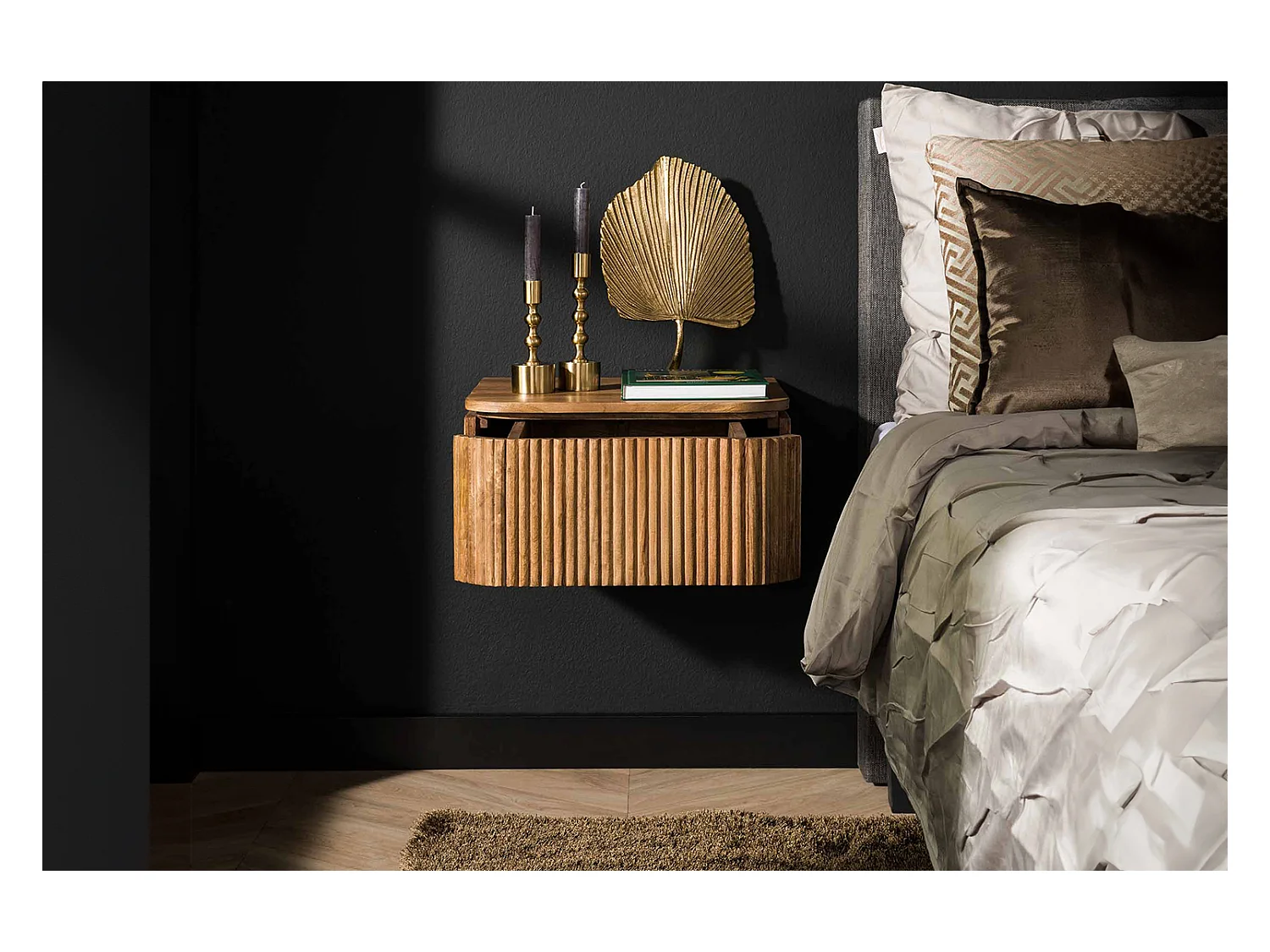 Table de nuit - Bois Bois - 40 x 45 cm - HEVE