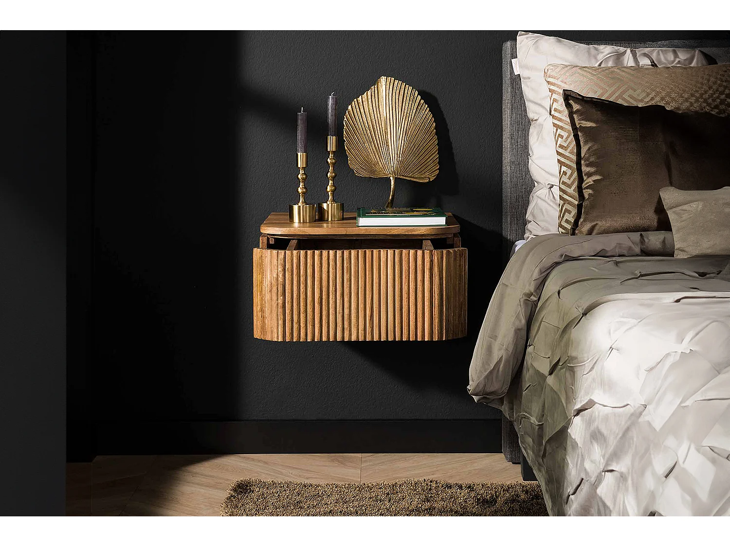 Comodino - Legno Legno - 40 x 45 cm - HEVE