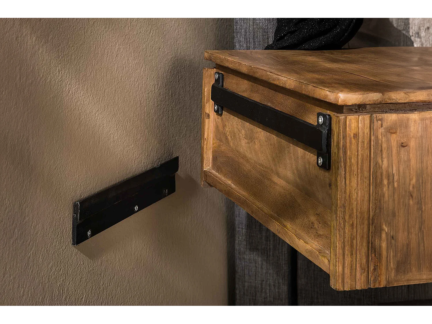 Mesilla de noche - Madera Madera - 40 x 45 cm - HEVE