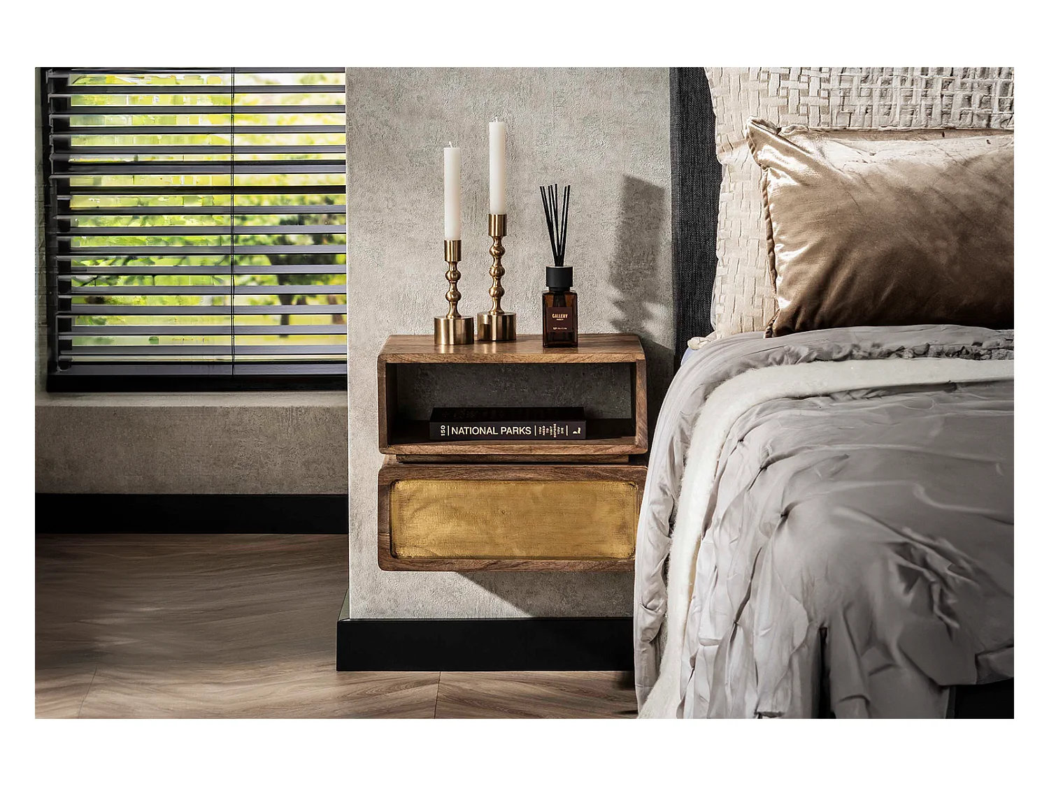 Table de nuit - Bois Bois - 30 x 40 cm - BRASY