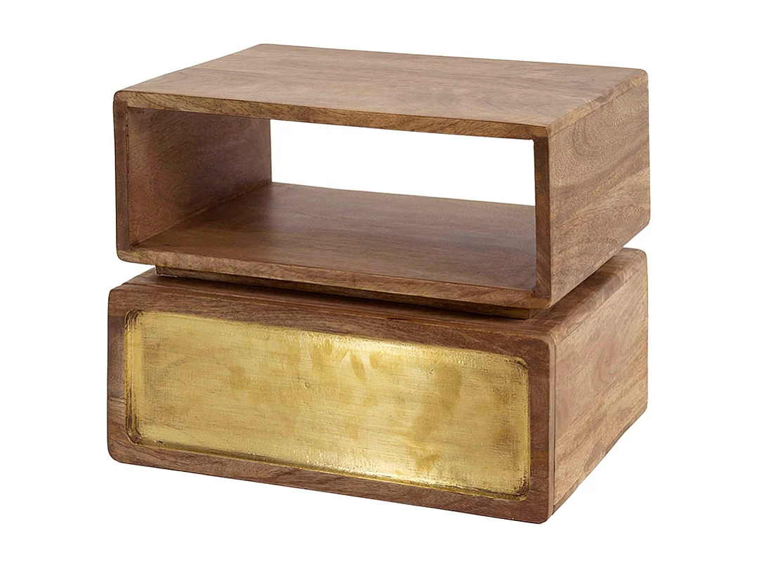 Comodino - Legno Legno - 30 x 40 cm - BRASY