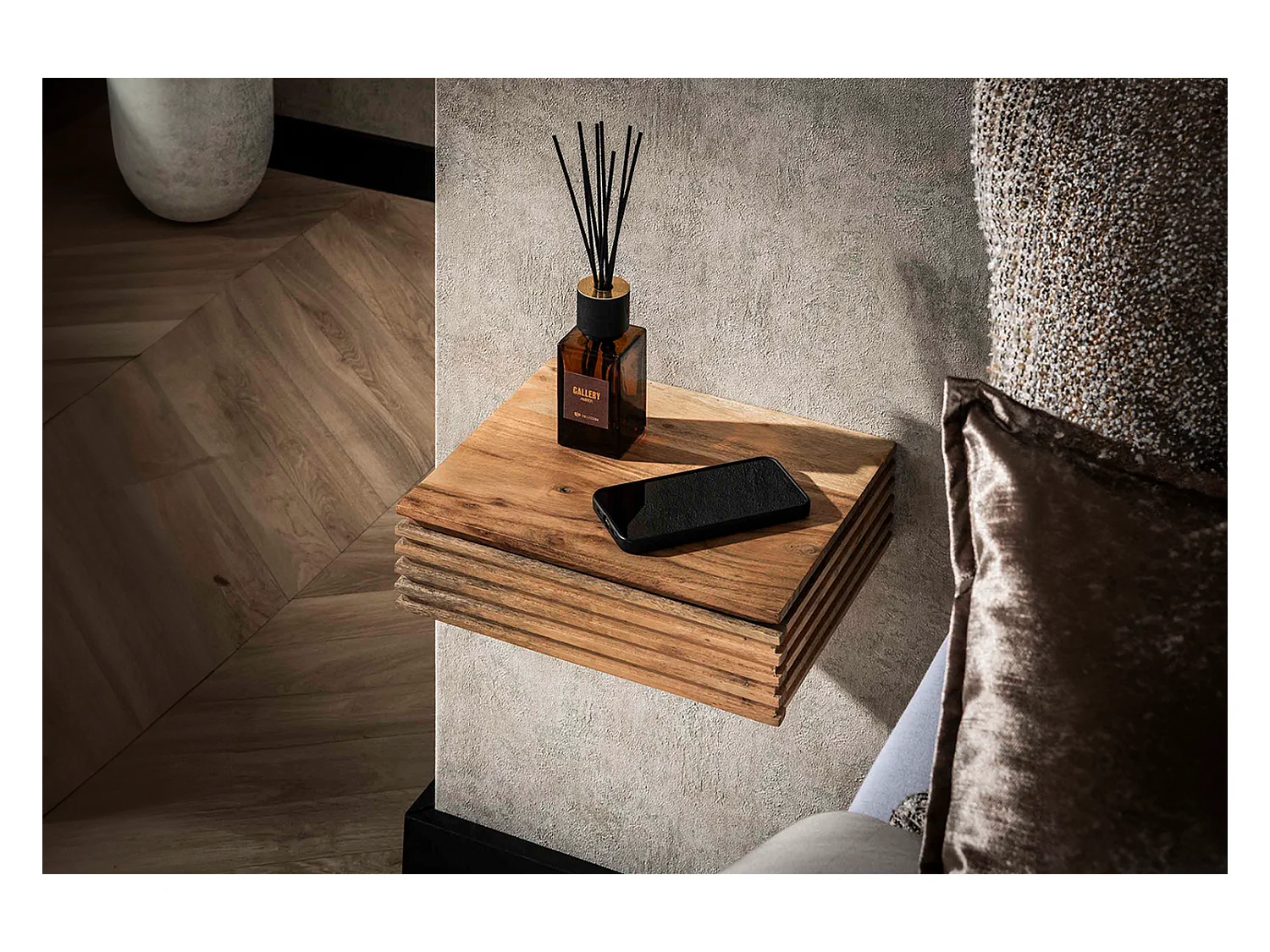 Set Table de nuit - Bois Bois - 25 x 30 cm - FIRU