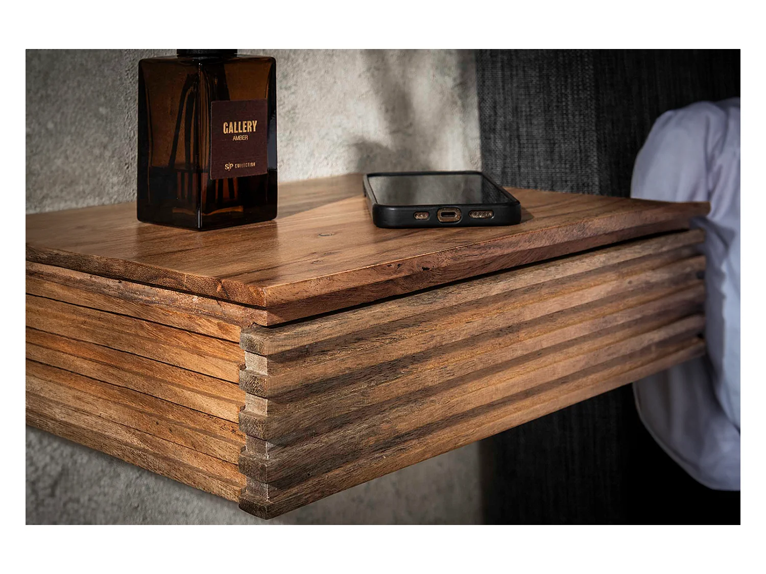 Set Table de nuit - Bois Bois - 25 x 30 cm - FIRU