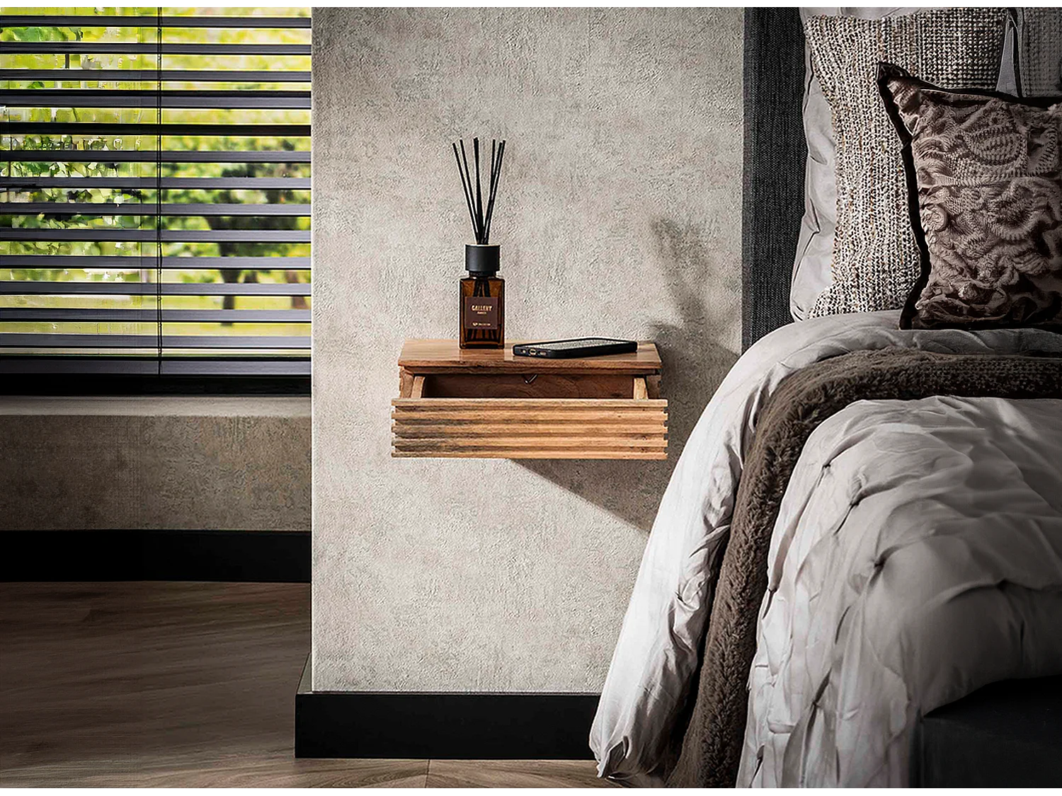 Set Nachttisch - Holz Holz - 25 x 30 cm - FIRU