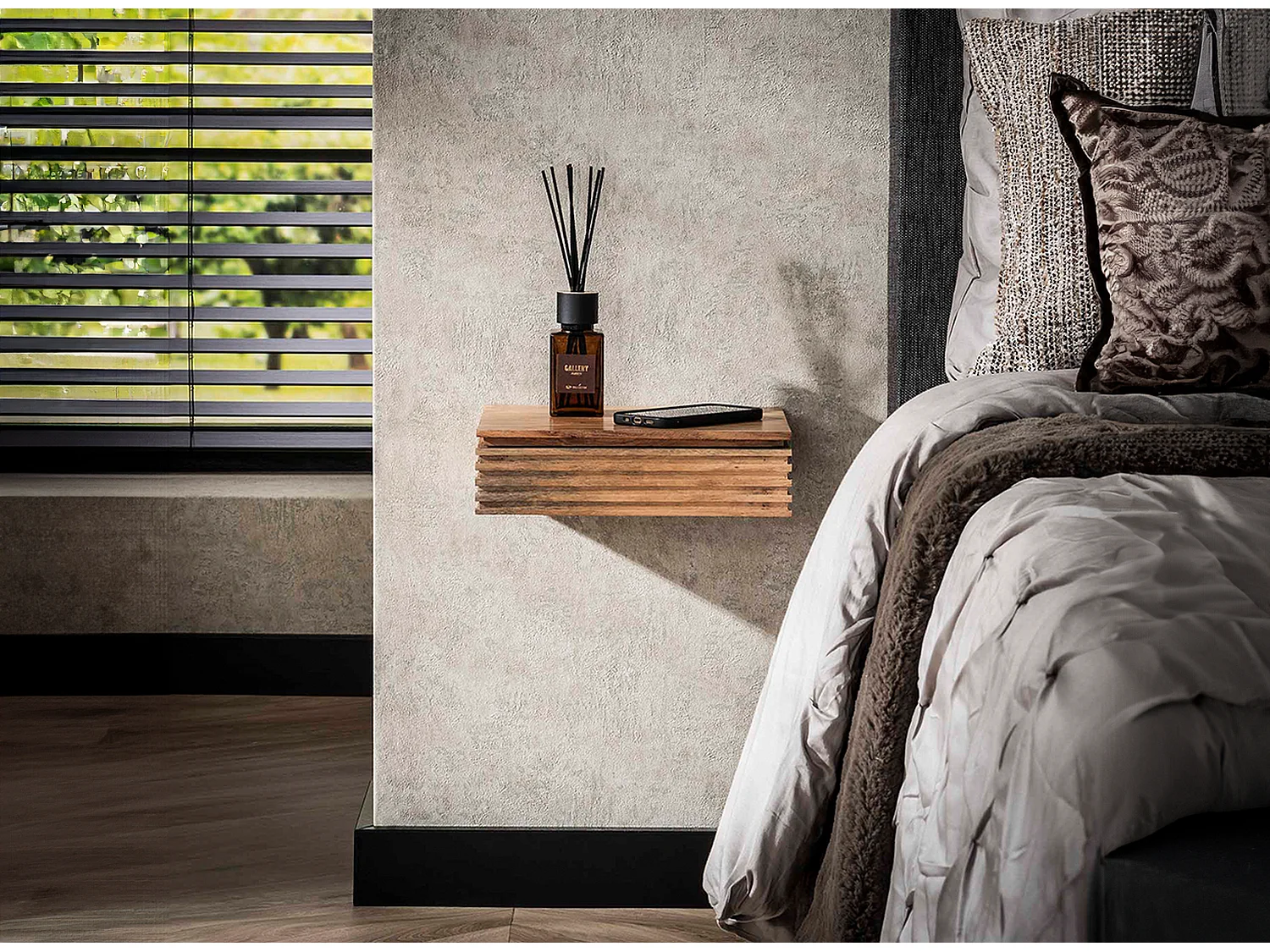 Set Mesilla de noche - Madera Madera - 25 x 30 cm - FIRU