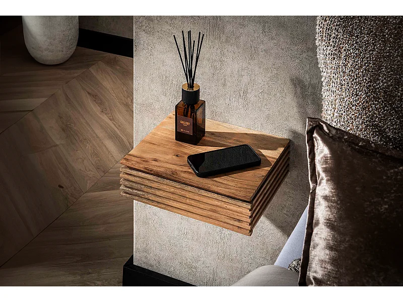 Set Table de nuit - Bois Bois - 25 x 30 cm - FIRU