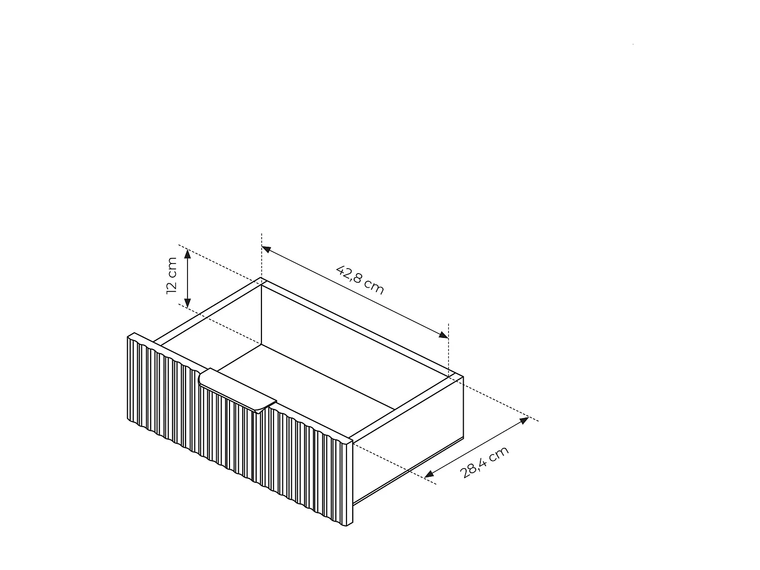 Comodino moderno 63X55cm beige CMLK5