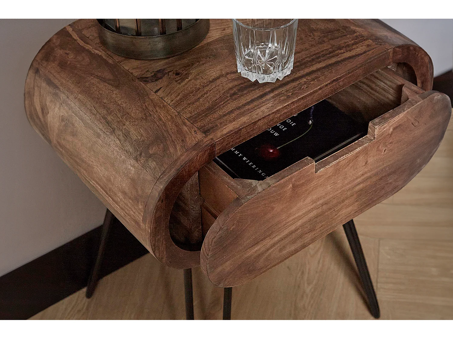 Comodino - Legno Legno - 35 x 50 cm - BAEL