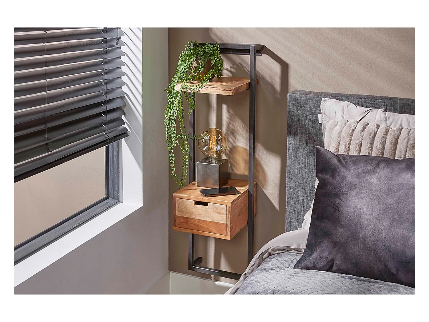 Table de nuit - Bois Bois - 30 x 30 cm - AIDY