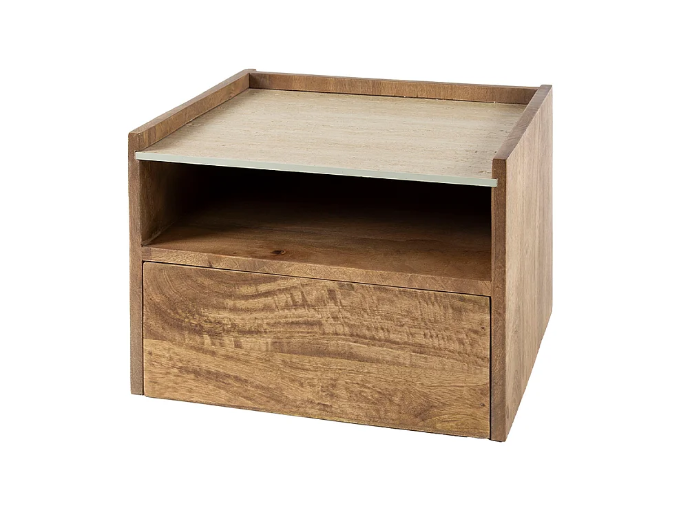 Table de nuit - Bois Bois - 35 x 40 cm - NORYN