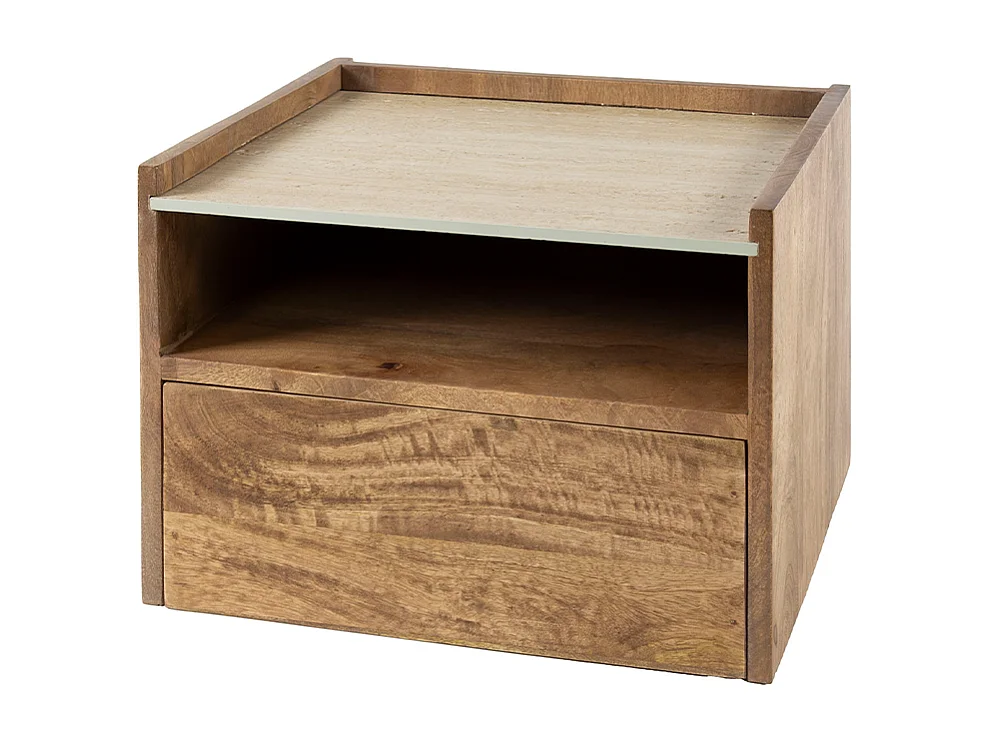 Comodino - Legno Legno - 35 x 40 cm - NORYN