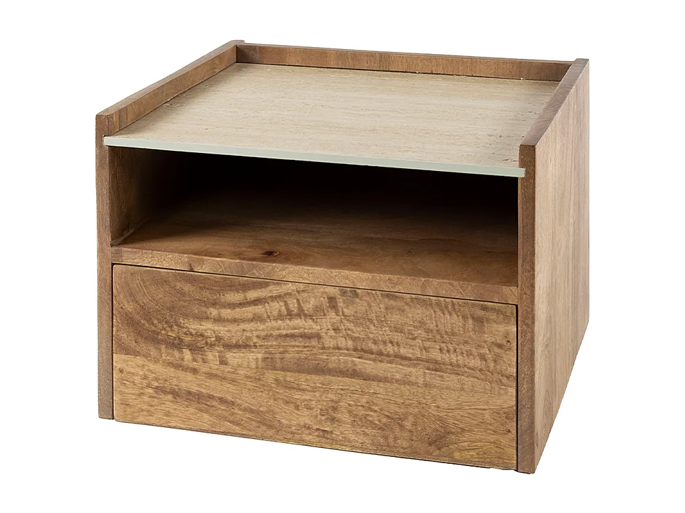 Mesilla de noche - Madera Madera - 35 x 40 cm - NORYN