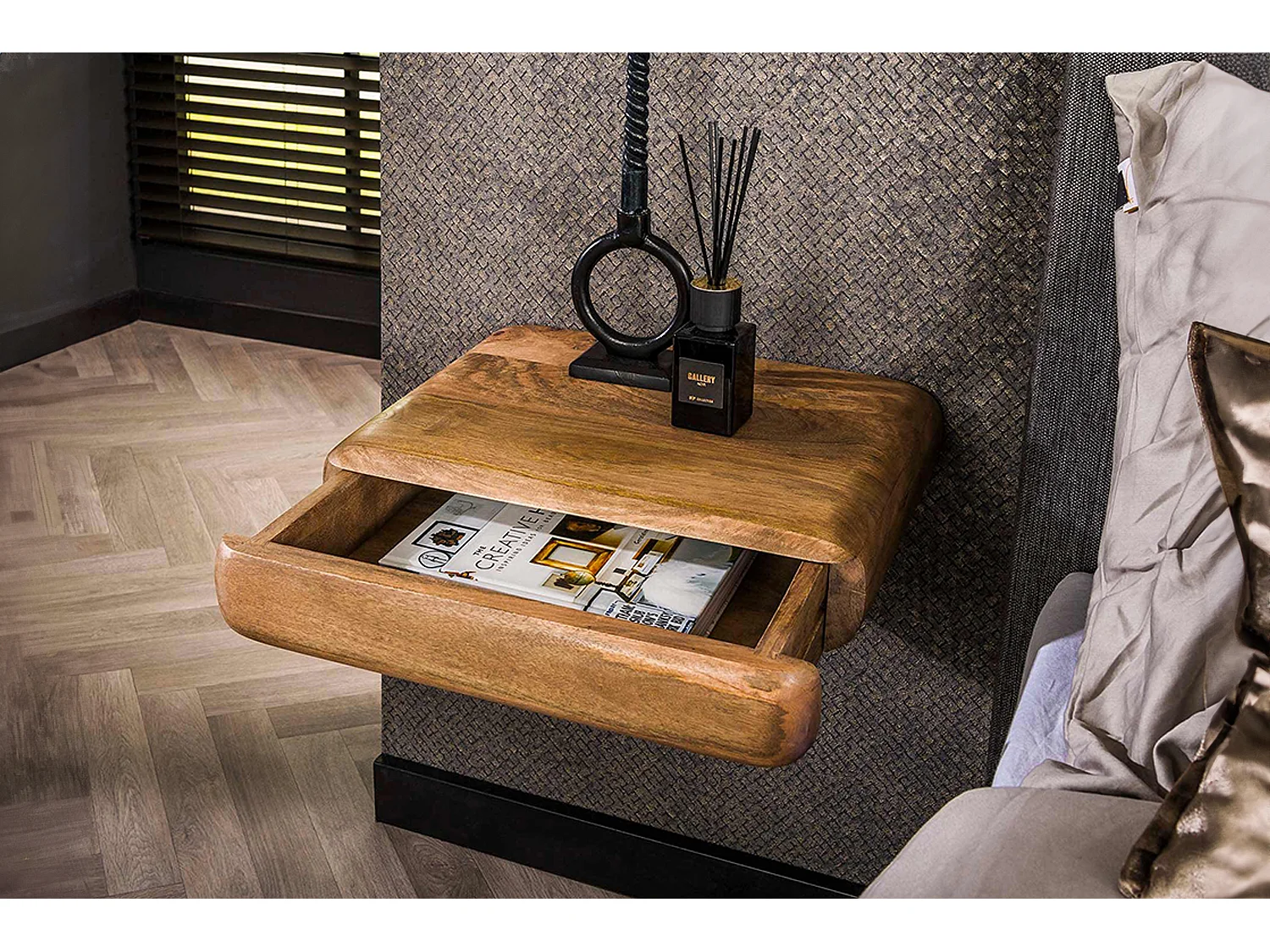 Table de nuit - Bois Bois - 35 x 45 cm - SLEK