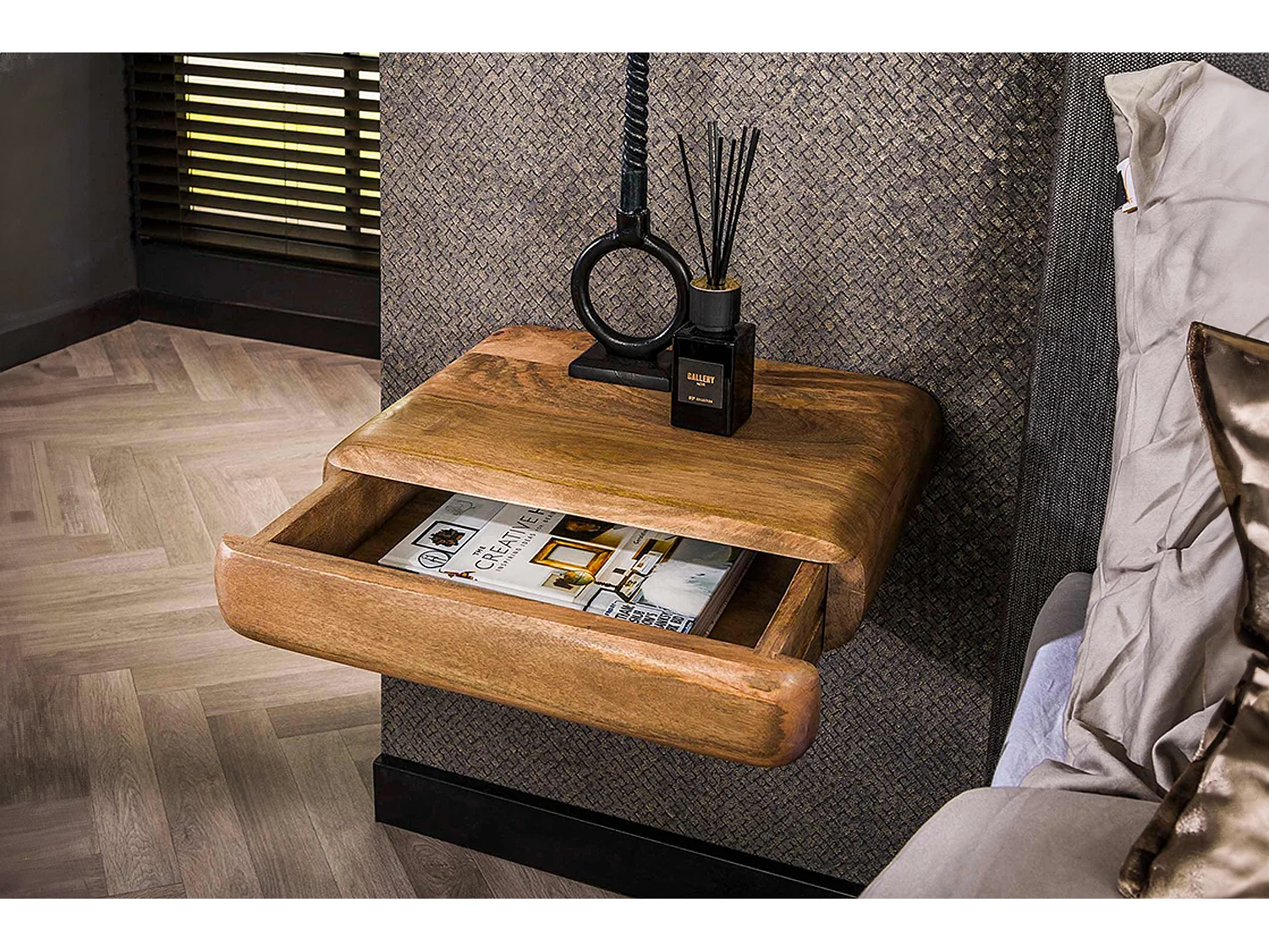 Table de nuit - Bois Bois - 35 x 45 cm - SLEK