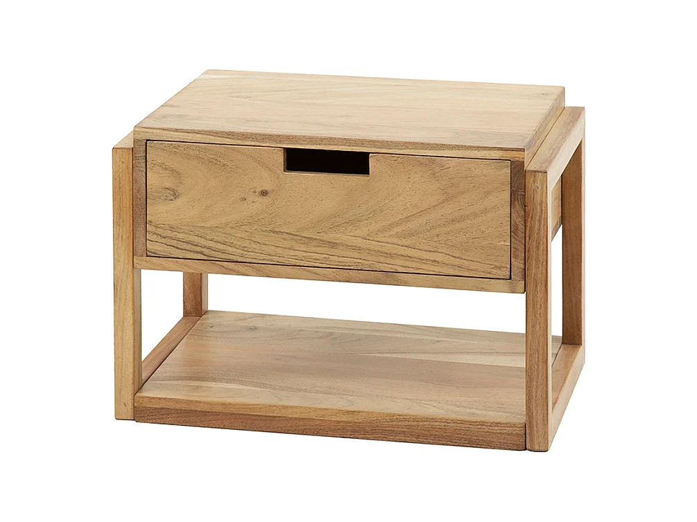 Table de nuit - Bois Bois - 25 x 39 cm - HOLYA