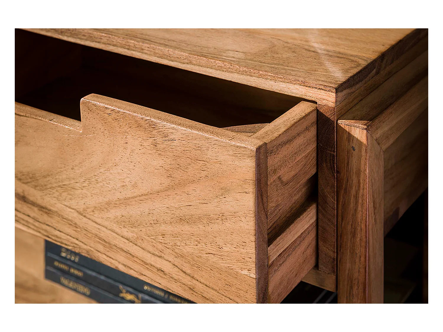 Table de nuit - Bois Bois - 25 x 39 cm - HOLYA