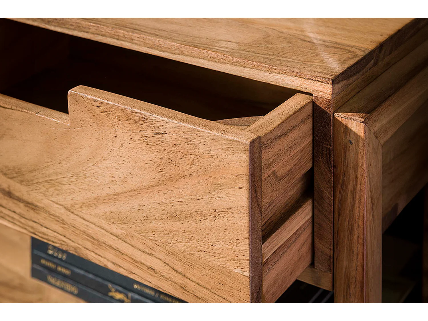 Table de nuit - Bois Bois - 25 x 39 cm - HOLYA