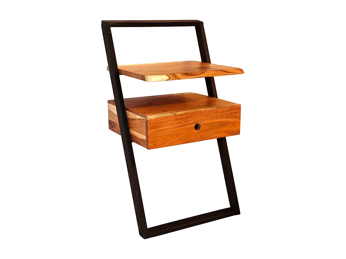 Mesilla de noche - Madera Madera - 35 x 45 cm - LOMER