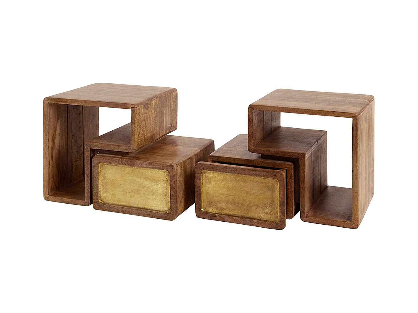 Comodino - Legno Legno - 30 x 42 cm - BRASY