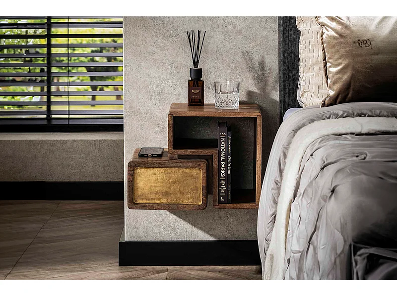 Table de nuit - Bois Bois - 30 x 42 cm - BRASY