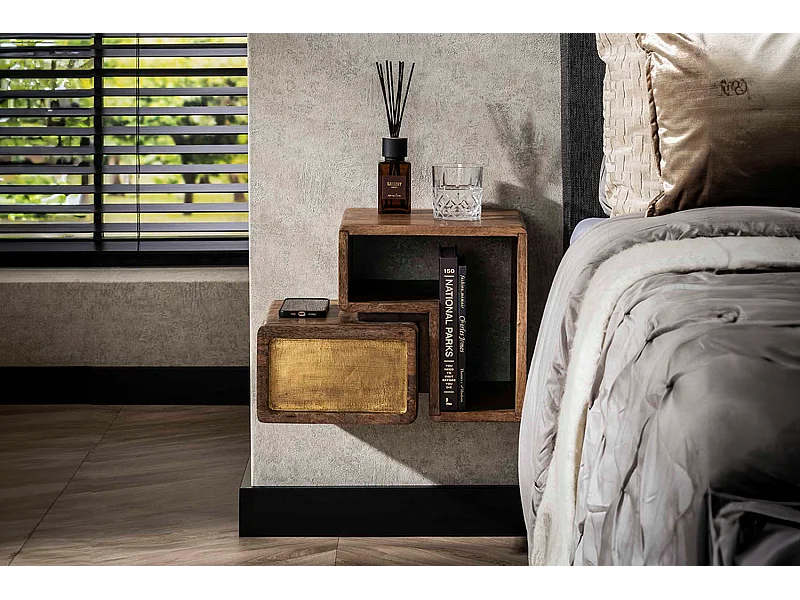 Nachttisch - Holz Holz - 30 x 42 cm - BRASY