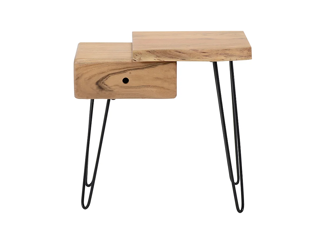 Table de nuit - Bois Bois - 32 x 60 cm - ERGEA