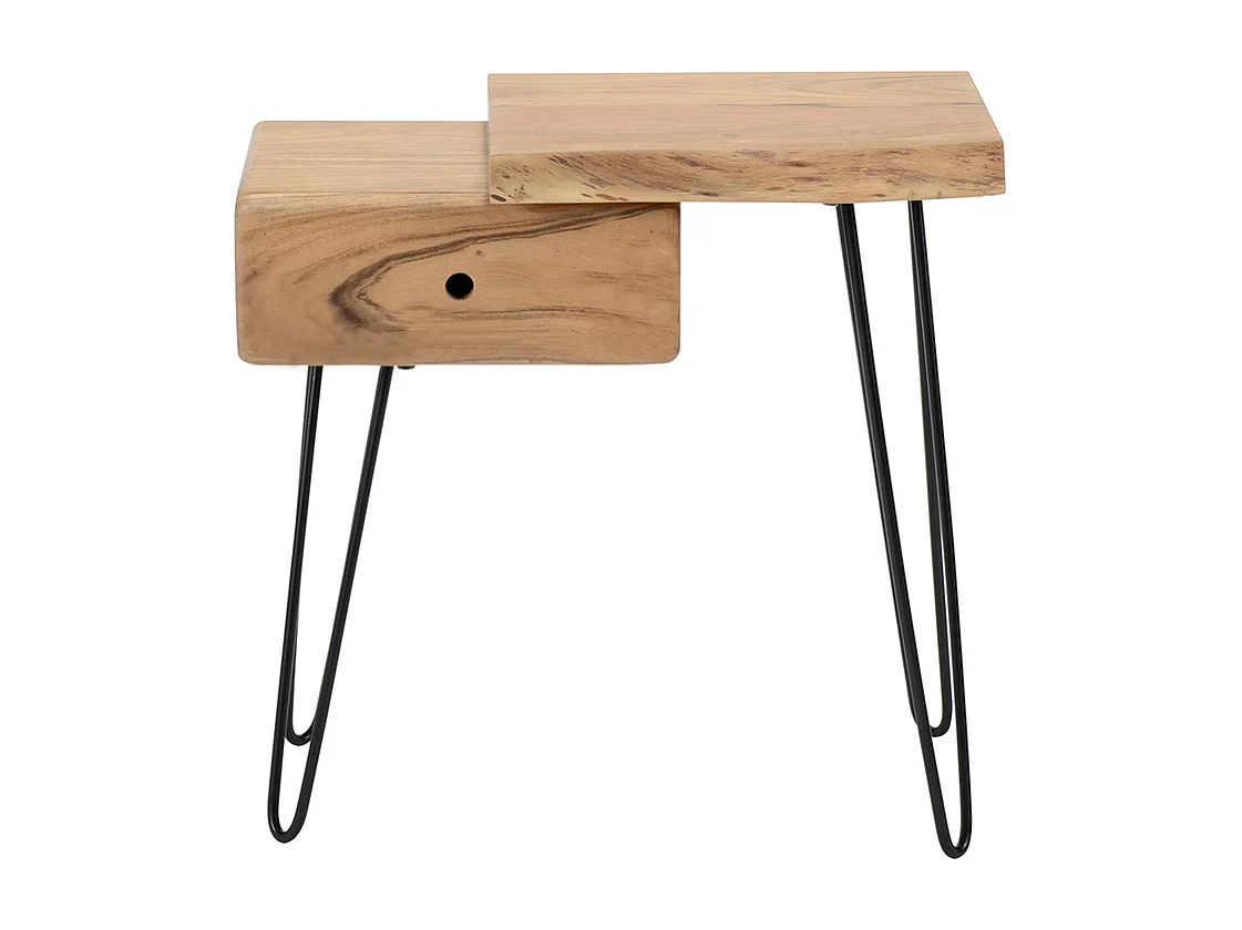 Comodino - Legno Legno - 32 x 60 cm - ERGEA