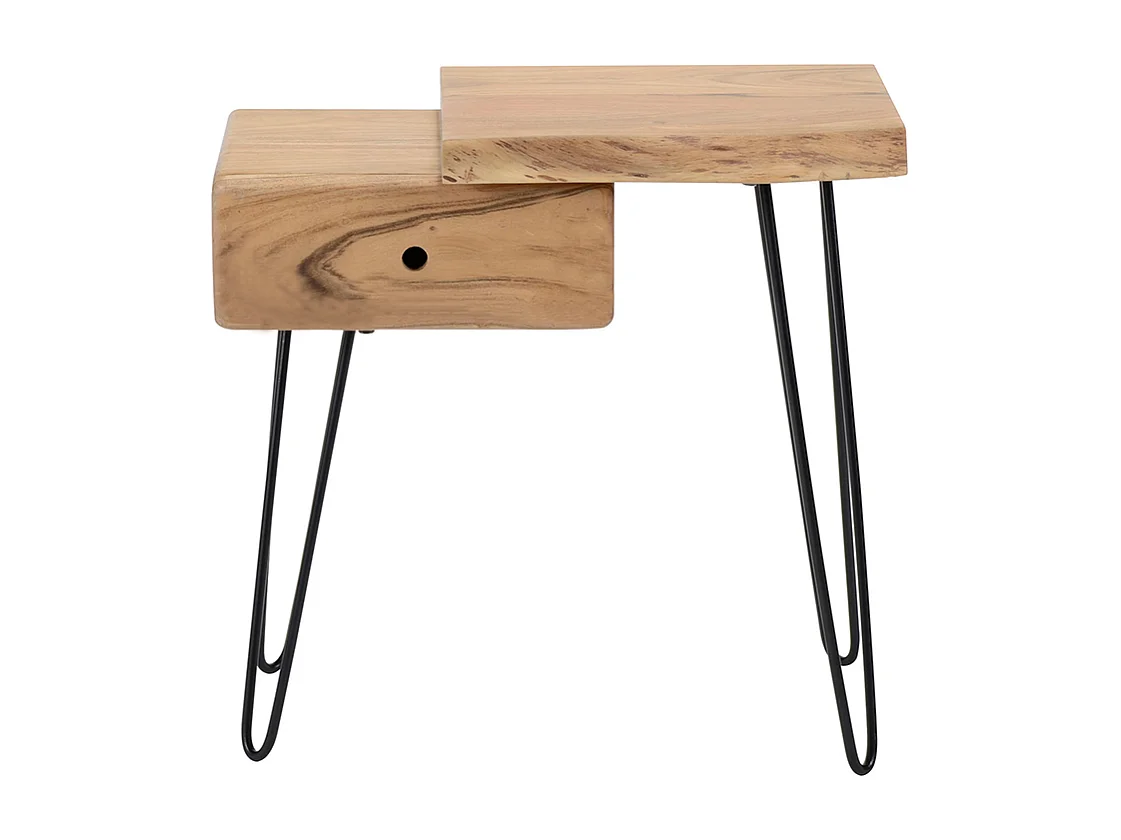 Mesilla de noche - Madera Madera - 32 x 60 cm - ERGEA