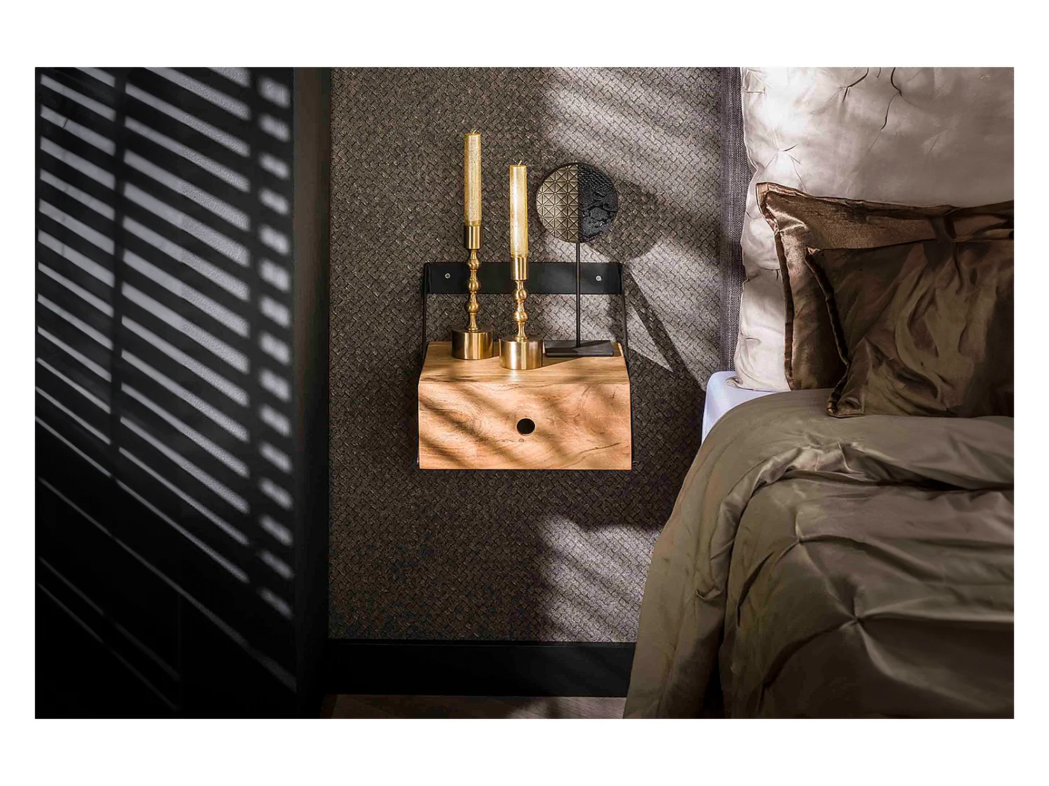 Set Table de nuit - Bois Bois - 30 x 30 cm - SEWU