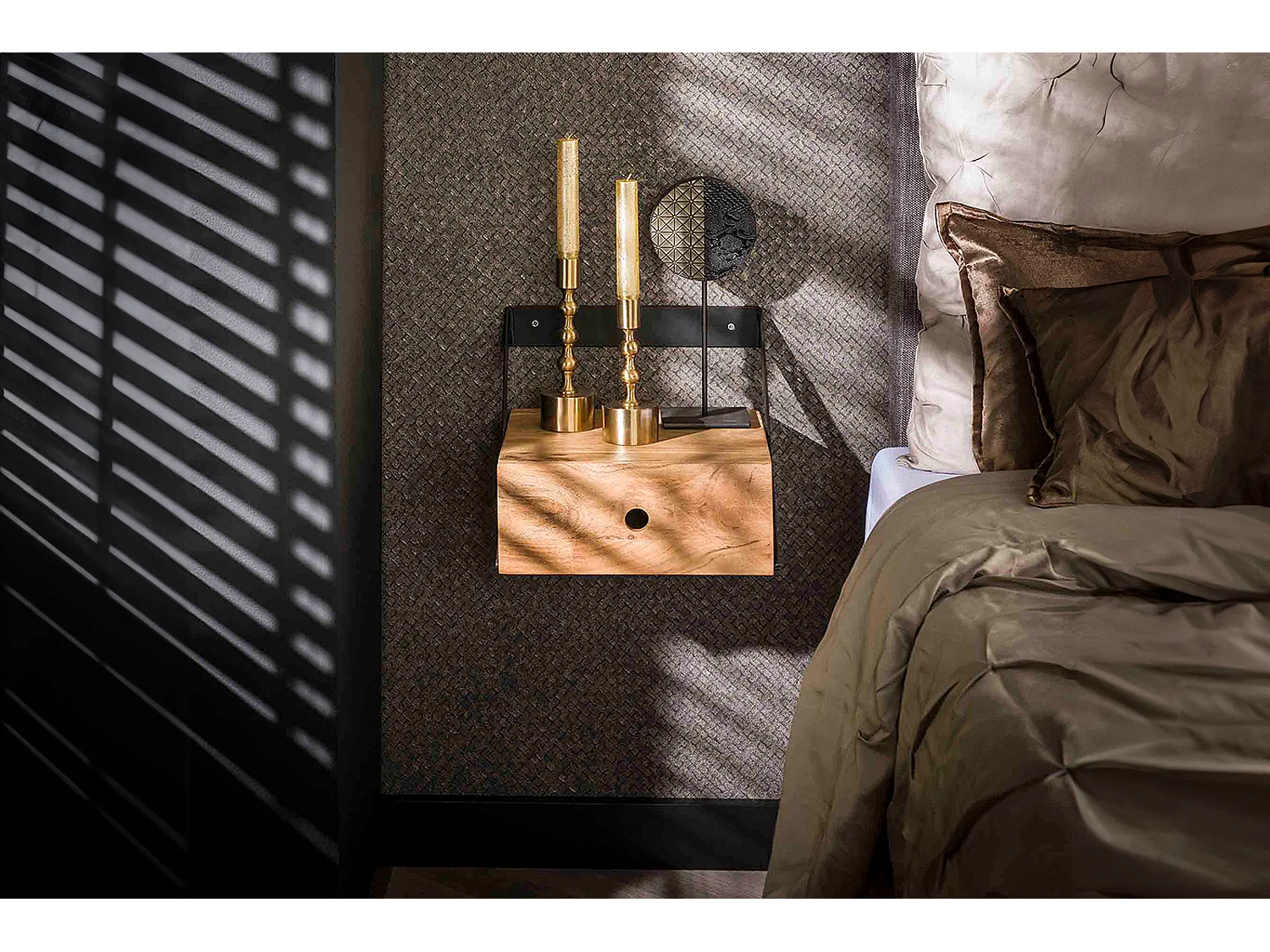 Set Table de nuit - Bois Bois - 30 x 30 cm - SEWU