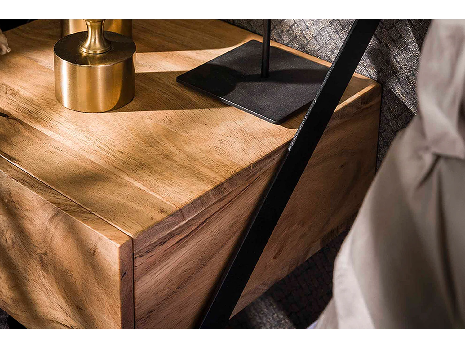 Set Nachttisch - Holz Holz - 30 x 30 cm - SEWU