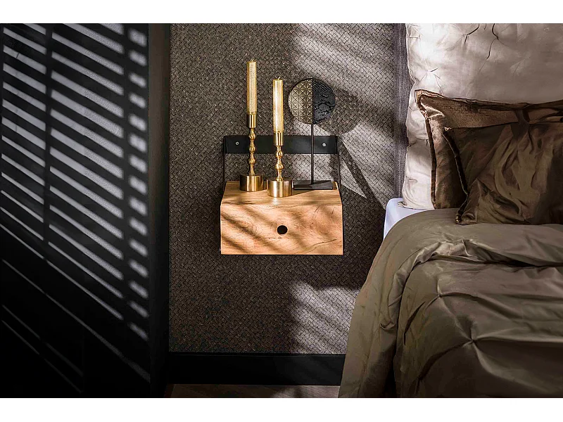 Set Table de nuit - Bois Bois - 30 x 30 cm - SEWU