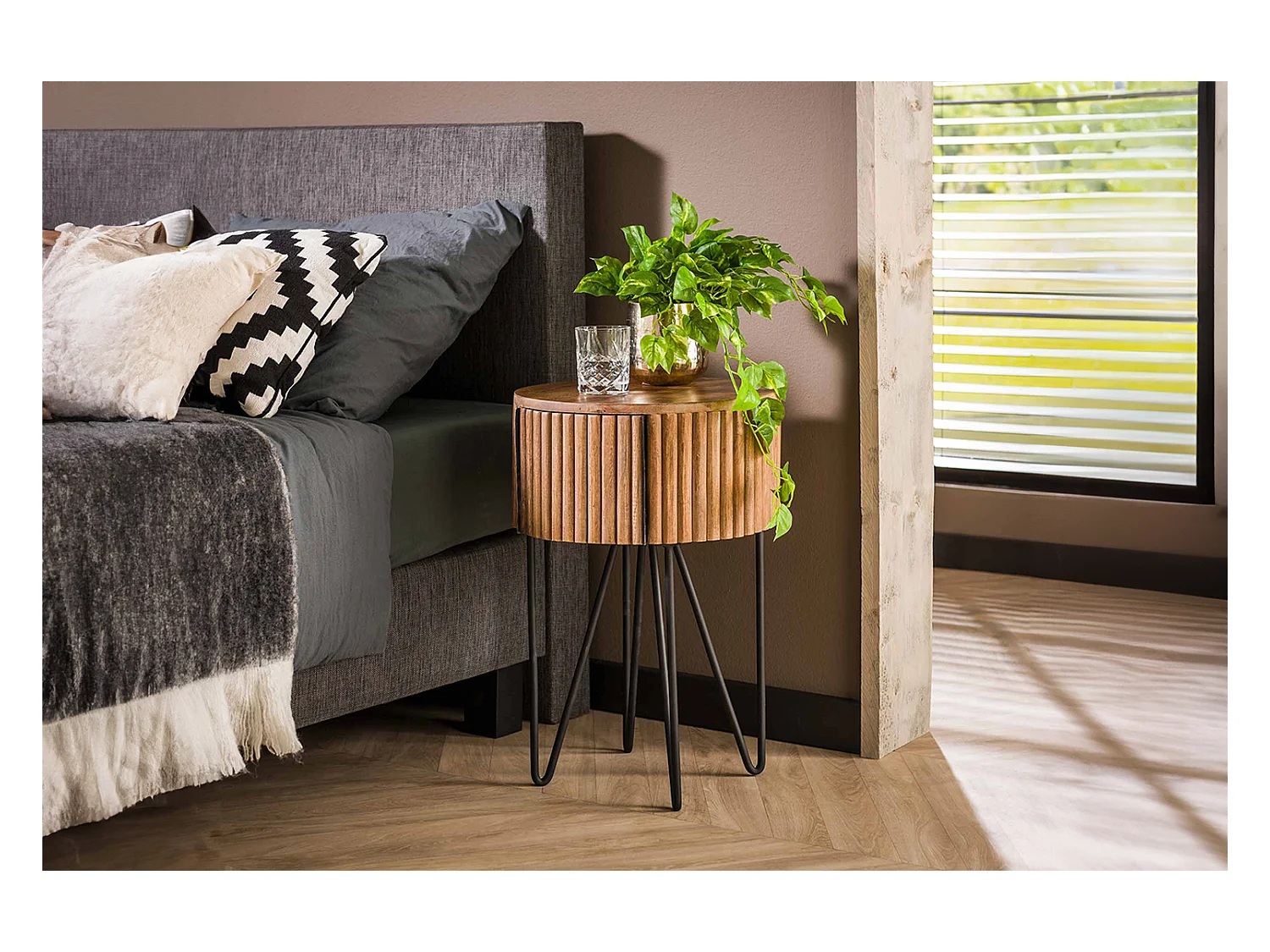 Table de nuit - Bois Bois - 40 x 40 cm - SWEAK