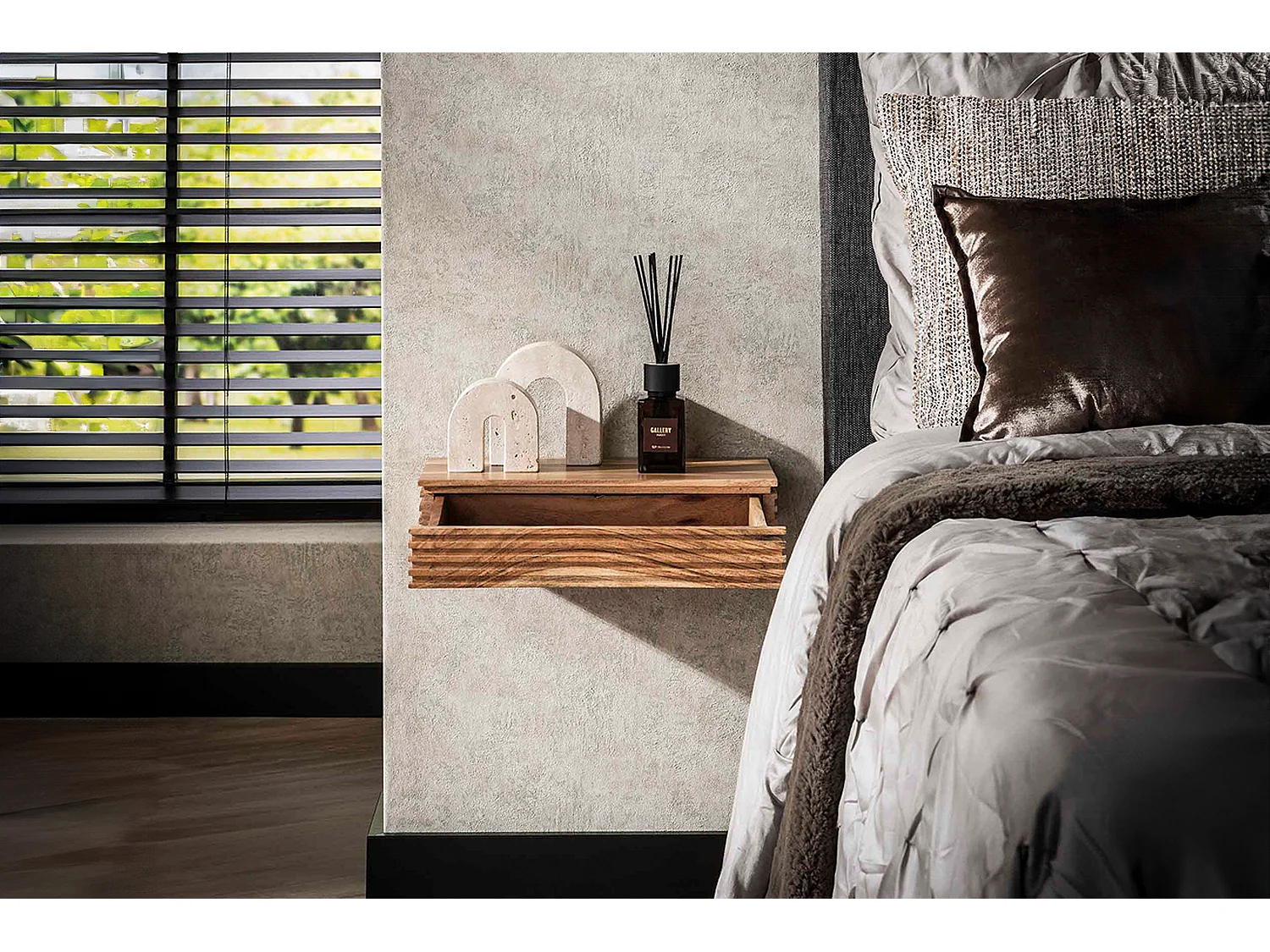 Set Comodino - Legno Legno - 25 x 40 cm - FIRU