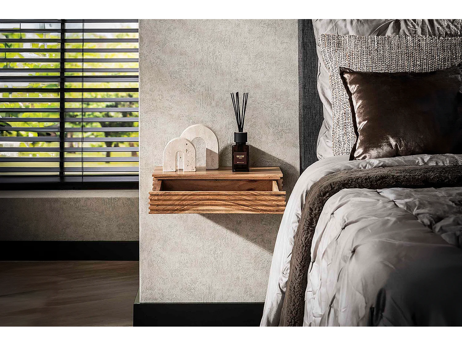 Set Nachttisch - Holz Holz - 25 x 40 cm - FIRU