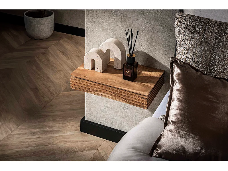 Set Table de nuit - Bois Bois - 25 x 40 cm - FIRU