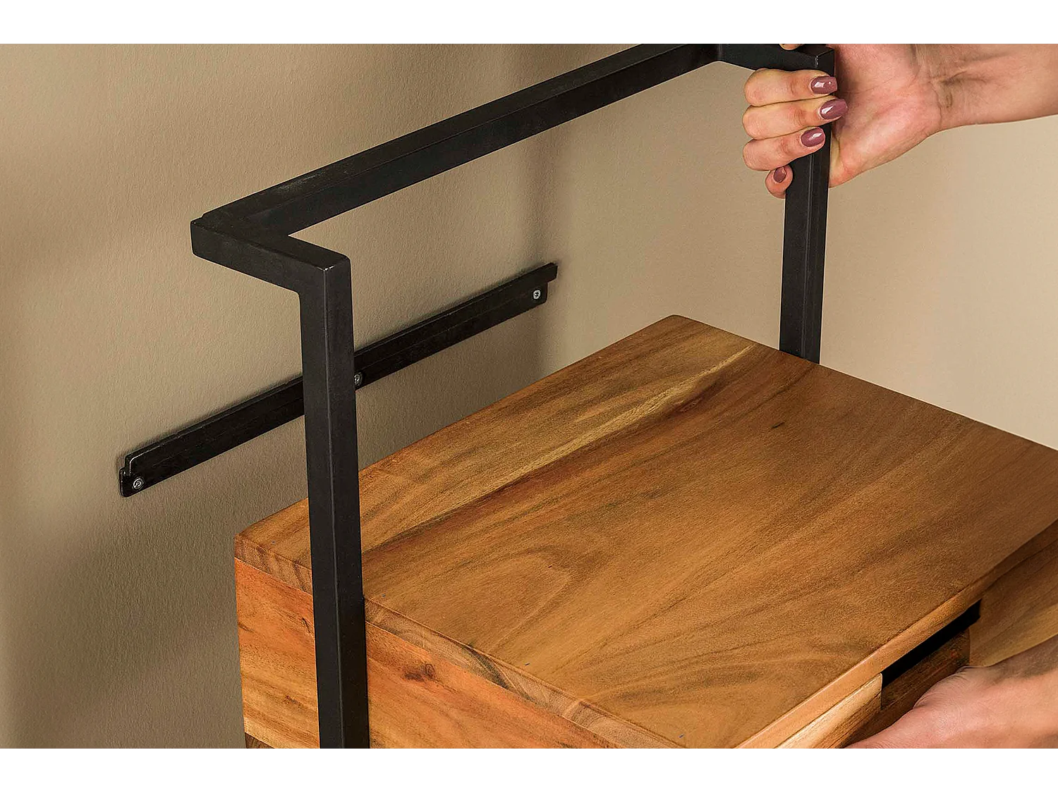 Mesilla de noche - Madera Madera - 35 x 44 cm - AIDY