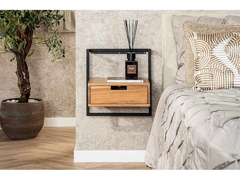 Mesilla de noche - Madera Madera - 35 x 44 cm - AIDY