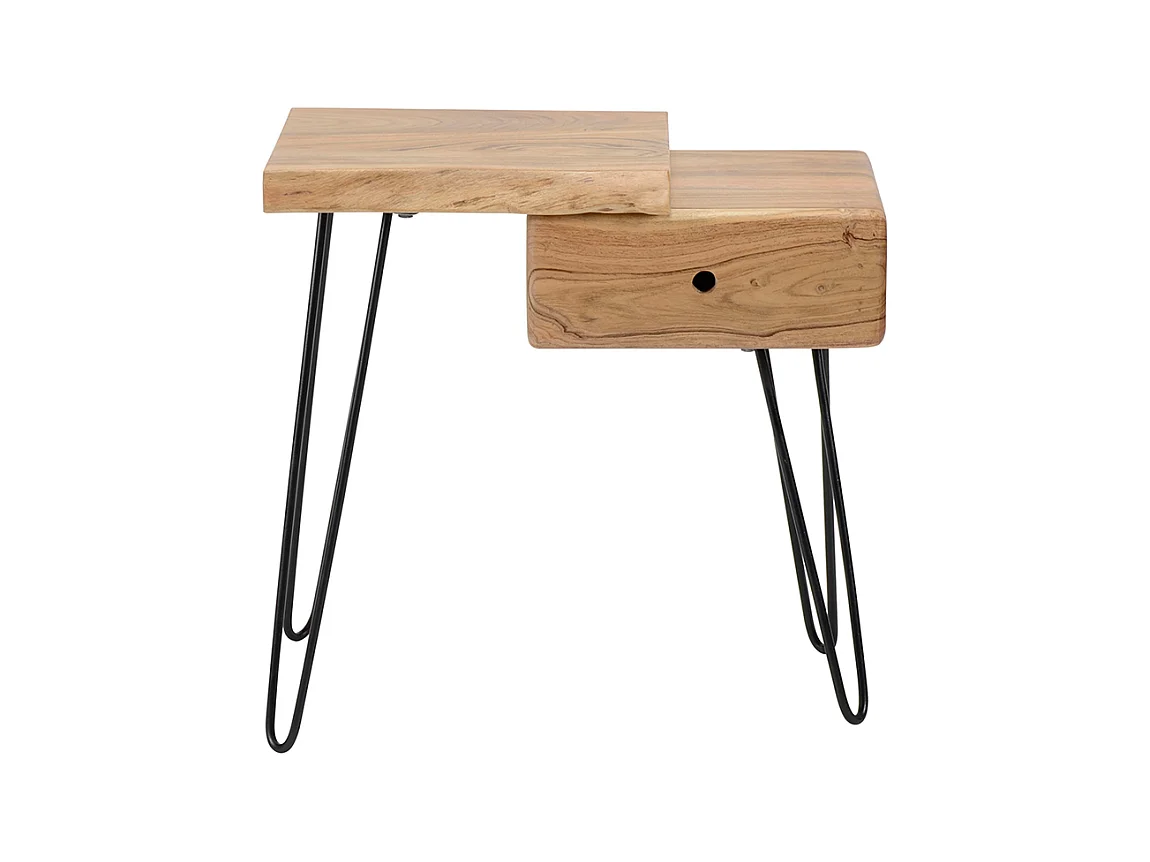 Table de nuit - Bois Bois - 32 x 60 cm - ERGEA