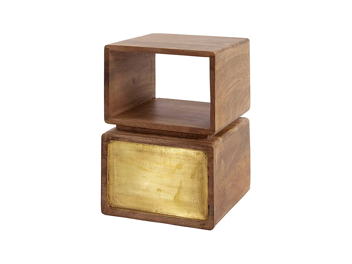 Table de nuit - Bois Bois - 30 x 30 cm - BRASY