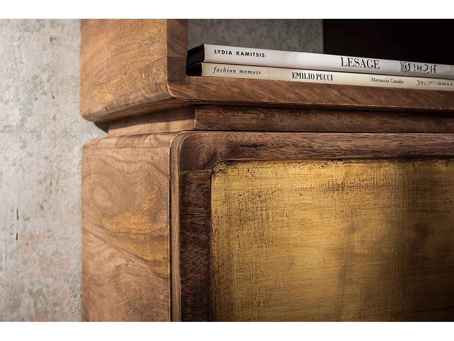 Mesilla de noche - Madera Madera - 30 x 30 cm - BRASY