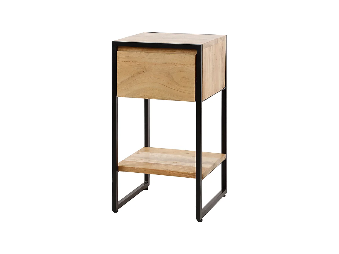 Table de nuit - Bois Bois - 30 x 30 cm - SEKI