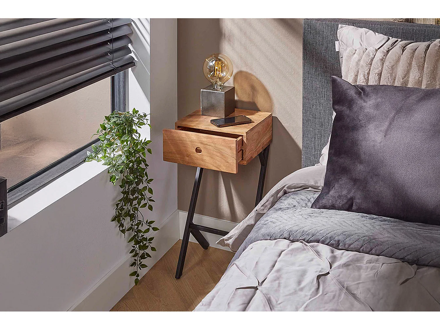 Table de nuit - Bois Bois - 30 x 30 cm - BURA