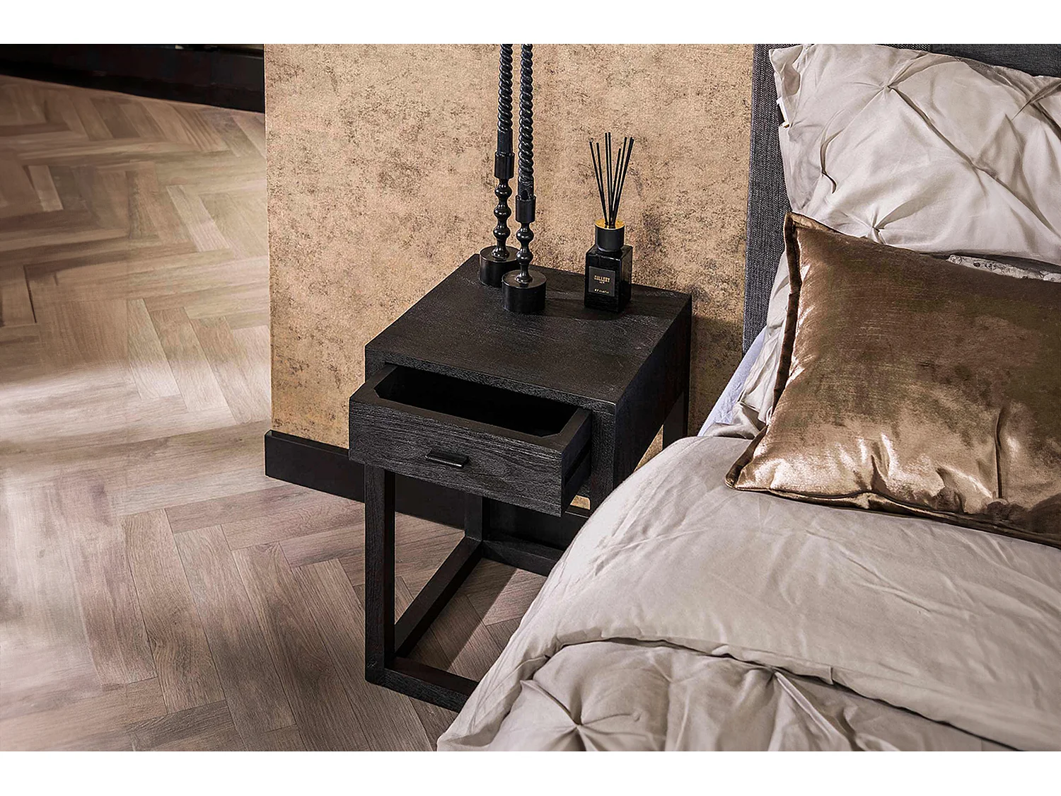 Comodino - Legno Legno - 35 x 35 cm - GUNAR